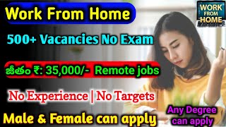 రోజుకి 1500 అసలు మిస్సవకండి  work from home jobs in telugu  data entry jobs  part time jobs [upl. by Narut]