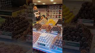 Sale Of Marzipans At The Bratislava Christmas Market  Xmas  Marzipan [upl. by Nilra359]