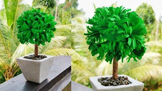 Easy Paper Tree Making  Plant Model For Ambiance [upl. by Cohe]