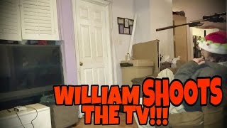 WILLIAM SHOOTS THE TV [upl. by Lemra117]