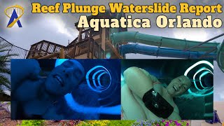 Reef Plunge Waterslide Report and DualRacing POV at Aquatica Orlando [upl. by Rather879]