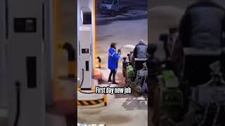 First Day New Job funnyvideo petrolpump job [upl. by Mika700]