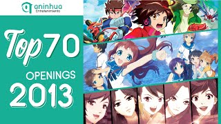 Top 70 Anime Donghua amp Aenimeisyeon Openings 2013 [upl. by Drapehs]