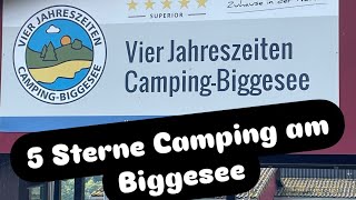 CampingBiggesee Vier Jahreszeiten 5 Sterne 🌟 [upl. by Amees491]