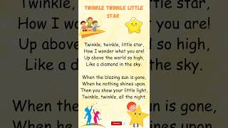 Twinkle Twinkle Little Star ⭐  Best Nursery Rhymes for Kids amp Toddlers nurseryrhymes shorts [upl. by Ford957]