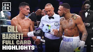 Full Card Highlights  Jordan Gill vs Zelfa Barrett [upl. by Esinaj]