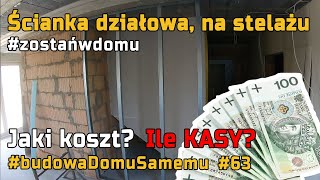 Ścianka działowa z karton gips Jaki koszt [upl. by Whitnell]