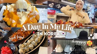 A DAY IN MY LIFE 🇰🇷 IN KOREA MUSLIM FRIENDLY FOOD 🐙 MAKAN ES SERUT SHOPPING MAIN DI SEOUL ❤️ [upl. by Al116]