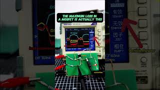 The Maximum Loss in a mosfet is Actually Thismosfet oscilloscope current voltage pcb powerloss [upl. by Aitnuahs]