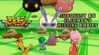 Digimon Adventure PSP  Walkthrough Subquest 6  Search for Elecmons Missing Babies [upl. by Ardnuyek]