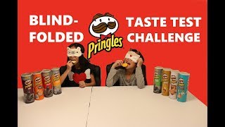 Blindfolded Pringles Taste Test Challenge [upl. by Onavlis]