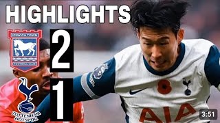 Tottenham Hotspur vs Ipswich Town 12  All Goals amp Extended Highlights  Premier League 202425 [upl. by Prem502]