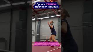 🏸 Optimal TENSION for BEGINNERS  Badminton String Tension shorts [upl. by Mian939]