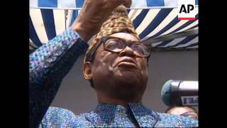 Zaire  President Mobutu public appearance [upl. by Kelsy]