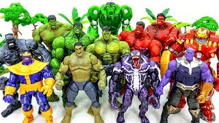 Marvel Avengers HULK RED HULK HULK SMASH Collection GO Defeat Villains Army Battle Toysplaytime [upl. by Ekeiram]