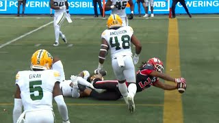 Kylin Hill grabs his first CFL TD on Labour Day  CFL [upl. by Mastat]