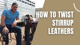 How To Twist Stirrup Leathers  A Couple Options [upl. by Severn]