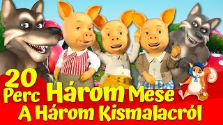 🔴 A Három Legszebb Három Kismalac Mese 🔴🐷🐺I Nati Mesék I Magyar Tündérmesék [upl. by Soirtimid]