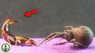 ¡ASTONISHING MEETING The FURIOUS Earwig Challenges the SPIDERS in an EPIC Encounter [upl. by Htenek]