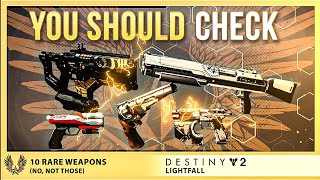 10 Rare Destiny 2 Weapons You Should Never Delete [upl. by Bratton]