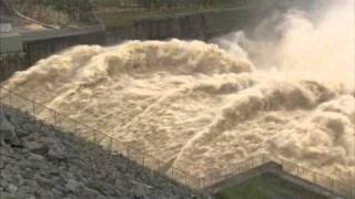 Wivenhoe and Somerset dams in flood Brisbane [upl. by Euton]