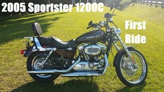 2005 Sportster 1200c First Ride [upl. by Nhguavahs]