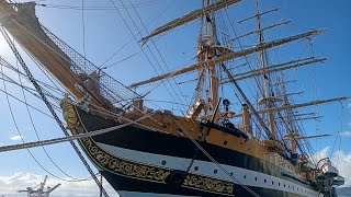 Amerigo Vespuci Sailing Ship at Aloha Tower 7292024 [upl. by Templia]