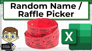 Create Random Student Picker or Raffle Picker in Excel [upl. by Christabelle]