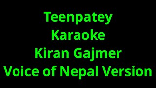 Dekhera Timilai Karaoke Voice of Nepal Version [upl. by Marieann]