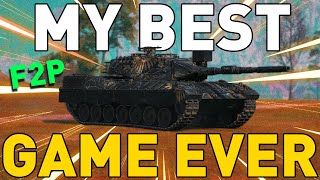 MY BEST GAME EVER F2P World of Tanks [upl. by Grefer]