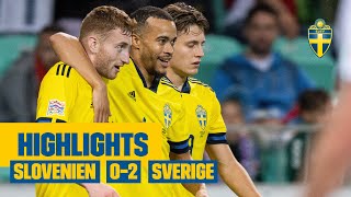 Highlights Slovenien  Sverige 02  Nations League  Kulusevksi gör drömmål [upl. by Diandre]