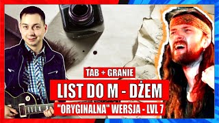 Jak zagrać List do M na gitarze 12 Lekcja Gitary z tabulaturą [upl. by Hnahc534]