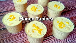 Mango Tapioca I Mango Sago Dessert Recipe l How to make Mango tapioca [upl. by Eicul322]