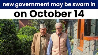 Omar Abdullah staked claim to form government new government may be sworn in on October 14 [upl. by Maryann]