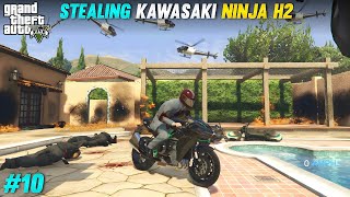 STEALING KAWASAKI NINJA H2 GTA 5  GTA 5 GAMEPLAY 10 [upl. by Goldberg]