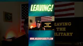 Leaving The Military  Separation or Retirement VA Disability Claim Advice shorts [upl. by Siriso]