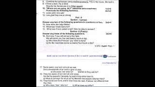 10th English 2nd Mid Term Test 2022 Original Question Paper Tirupattur District [upl. by Aserret966]