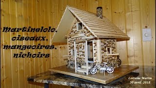 Mangeoire doiseaux style «Maison en bois» [upl. by Enail357]