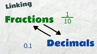 Linking Fractions and Decimals  Maths  EasyTeaching [upl. by Aland]