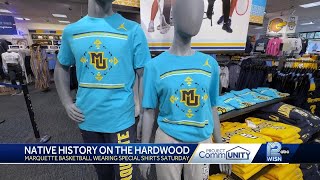 Marquette University pays tribute to Native American heritage on the hardwood [upl. by Nosned]