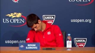 2013 US Open Novak Djokovic Press Conference [upl. by Celine]