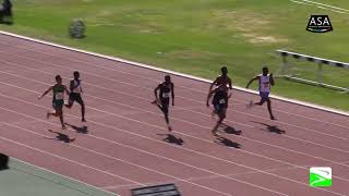 u18  Youth Men 100m Heats [upl. by Nylknarf]