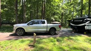 Ford Lightning towing range Towing a travel trailer [upl. by Meeki]