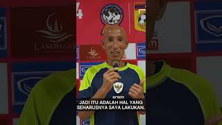 Coach Sugiono nyanyi lagu Indonesia Raya timnasindonesia afc fifa [upl. by Pogah983]