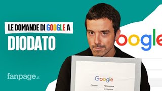 Diodato Fai Rumore fidanzato Sanremo Adesso il cantante risponde alle domande di Google [upl. by Binnings]