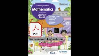 Hodder Education resources for Cambridge Primary Mathematics Cambridge Hodder from1 to 6 [upl. by Selle]