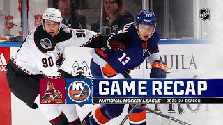 Coyotes  Islanders 1017  NHL Highlights 2023 [upl. by Mccallion946]