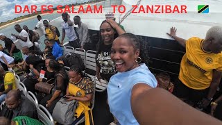 DAR ES SALAAM TO ZANZIBAR BY FERRY Zanzibar Tanzania 🇹🇿 Ugandan In Tanzania [upl. by Drannek358]