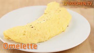 Fluffiges Omelett einfach selber zubereiten  Rezept für EierOmelett [upl. by Eustazio]