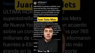 JUAN SOTO FIRMA CON METS y hace HISTORIA  AGENCIA LIBRE MLB mlb mlbnoticias beisbol mets [upl. by Paulo]